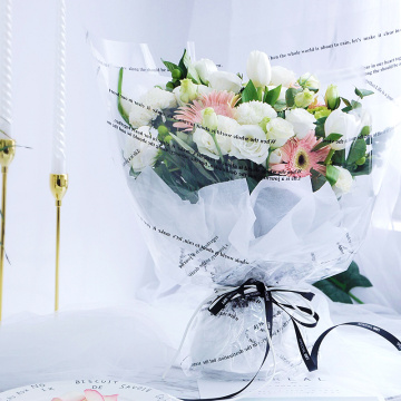 Waterproof transparent flower cellophane wrapping paper