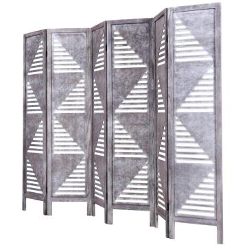 Folding Oriental Freestanding Tall Partition Privacy Screen Room Divider
