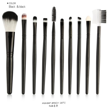 10 Piece Travel Makeup Brush Set