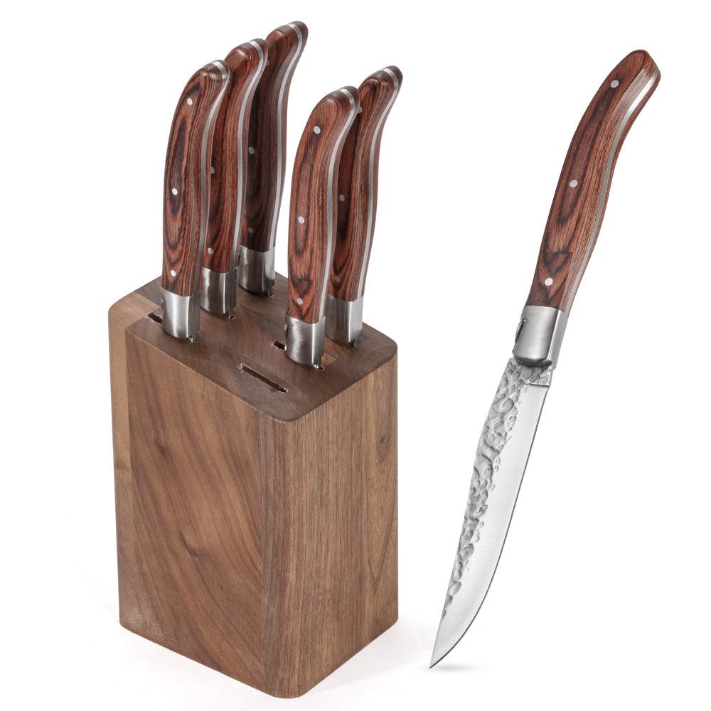 laguiole steak knife with wood handle
