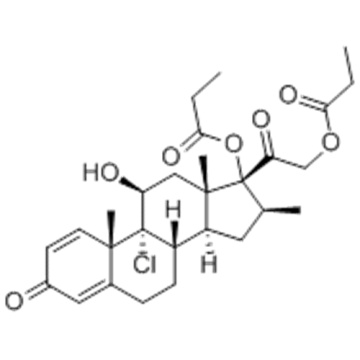 Pregna-1,4-diene-3,20-dione,9-chloro-11-hydroxy-16-methyl-17,21-bis(1-oxopropoxy)-,( 57186197,11b,16b)- CAS 5534-09-8