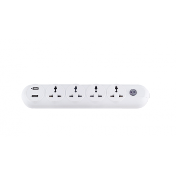 universal power strip with 4 outlet wit USB