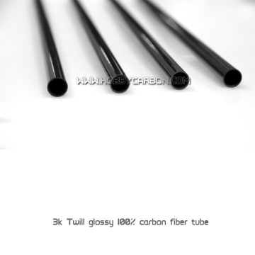 Custom Gloss Twill/Plain Weave 3K Carbon Fiber Tube