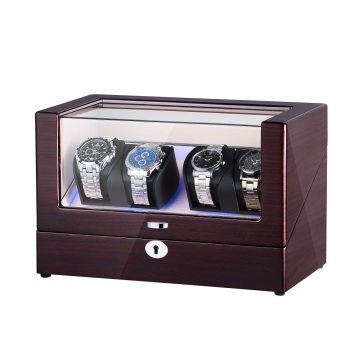 Double Rotors Perpetual Motion Watch Winder With LED