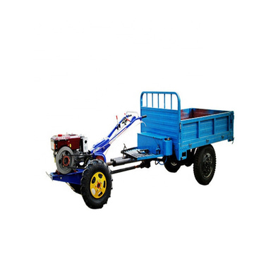 Agricultural transport vehicle walking tractor dump trailer