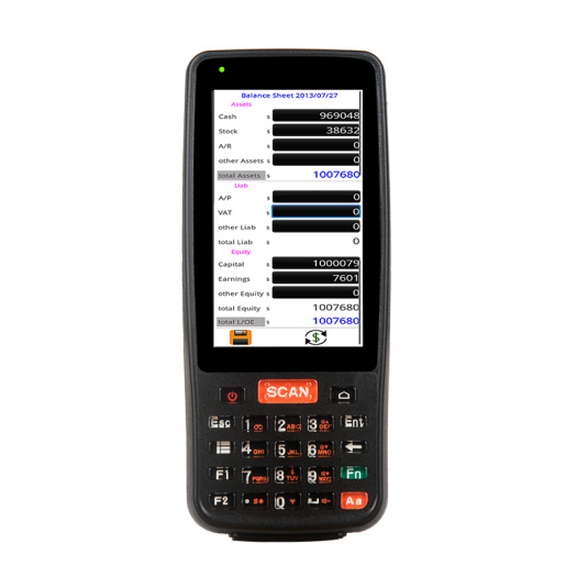 Industrial handheld pda with android os
