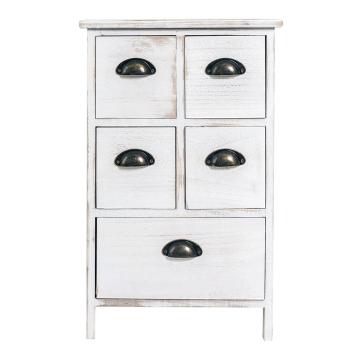 5 drawers bedroom wood bedside table
 Bedside Table Cabinet Wood shabby White 5 Drawers Bedroom