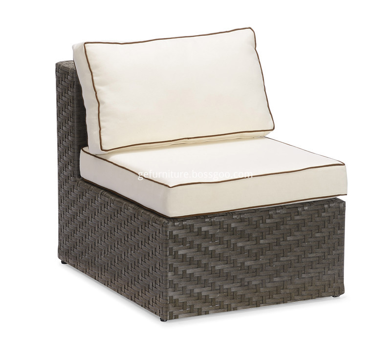 S0214 Wicker Armless Chair