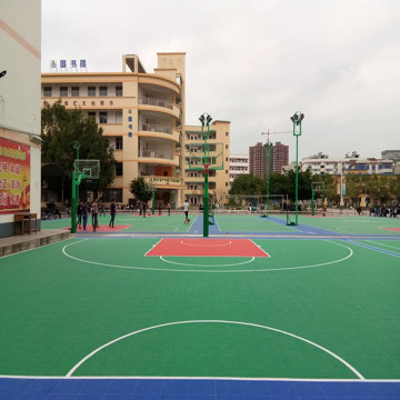 Modular polypropylene Basketball Court Tiles