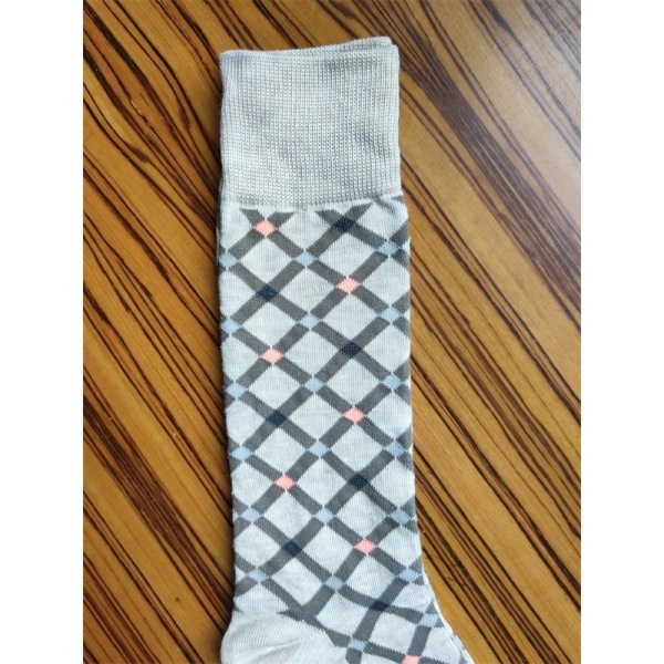 Stripe Cross Long Cut Socks