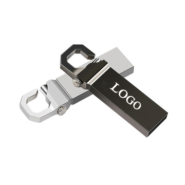 Metal Hook Mini Stainless Steel waterproof keychain usb