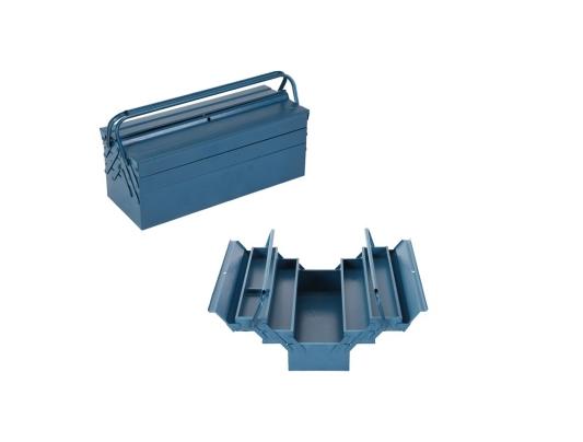 3 layer tool box blue