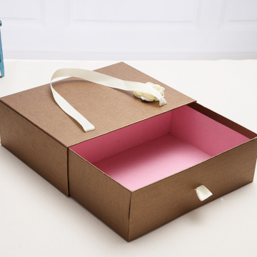 Hard board gift sliding packaging box