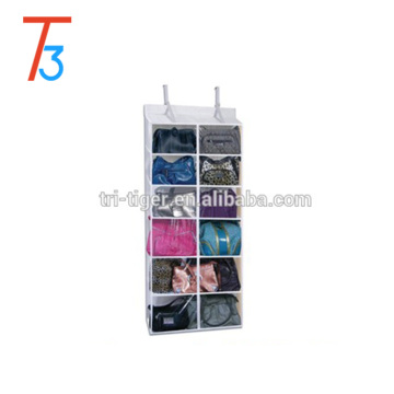 12 pocket fabric Hanging Handbag Organizer purse storage organizer