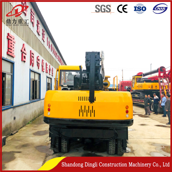 Customizable wheeled 20M mini pile driver for construction