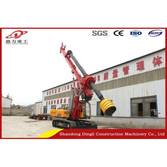 Foundation building earth boring rig machine