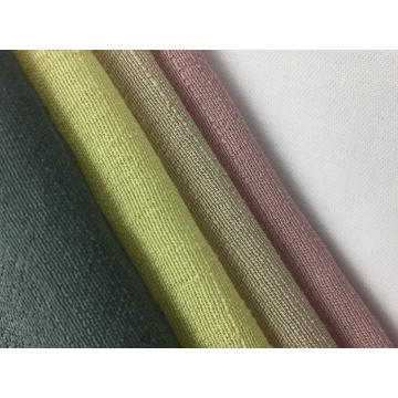 Rayon Polyester With Slub Solid Fabric