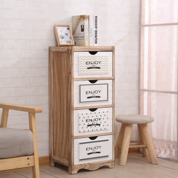 White drawers storage vintage cabinet