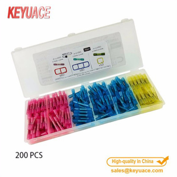 200pcs Insulated Heat Shrink Butt Connectors anti-corrosion
