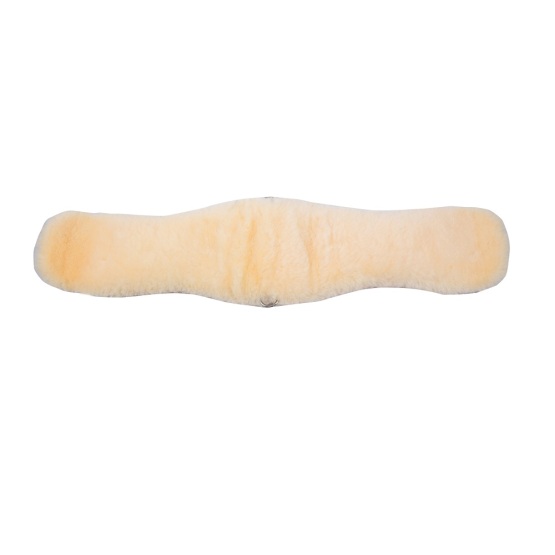 Anatomic short girth with detachable lambskin cover