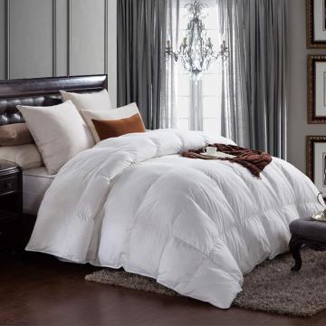 Goose Down Comforter King Size Solid White Duvet