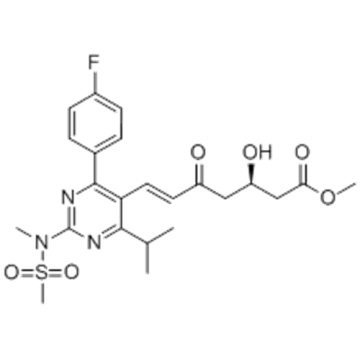 Methyl (+)-(3R)-7-[4-(4-fluorophenyl)-6-isopropyl-2-(N-methyl-N-methanesulfonylamino)pyrimidin-5-yl]-3-hydroxy-5-oxo-(6E)-heptenoate CAS 147118-39-6