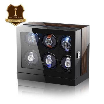 Six Rotations Watch Winder Box With LED Light