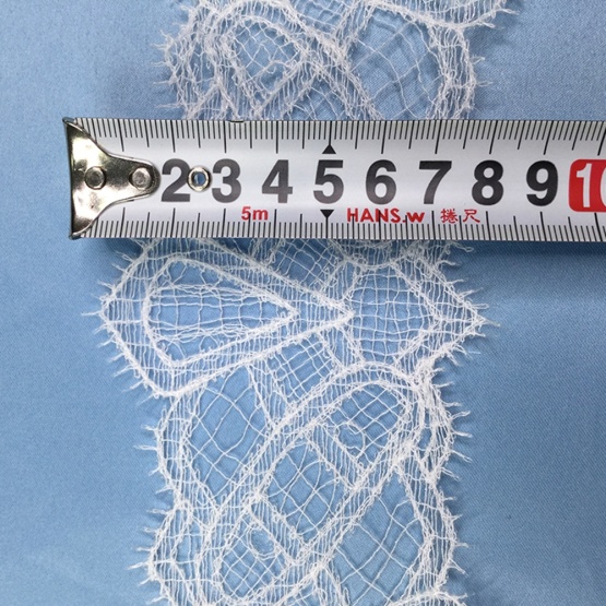 White Saree Thin Lace Trim Ribbon