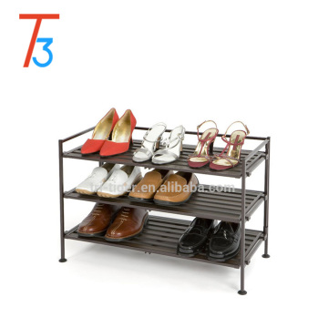 hot selling Smart Home furniture for living room multifunct wood stainless steel shoe rack