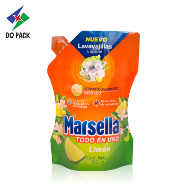 Flexible plastic packaging bag with nylon