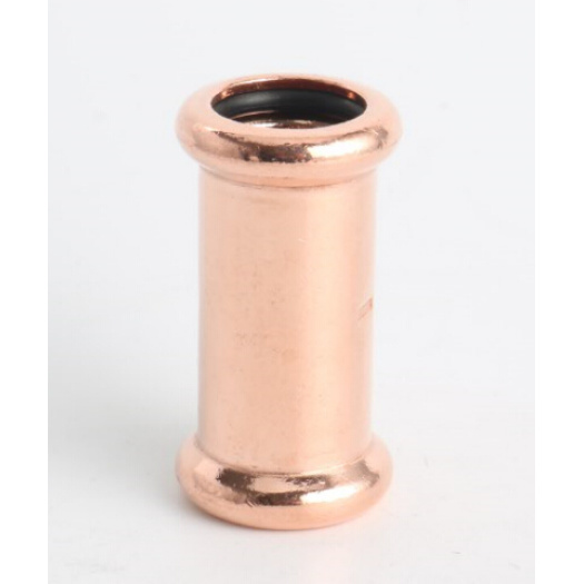 Copper press fitting coupling fitting for plumbing system