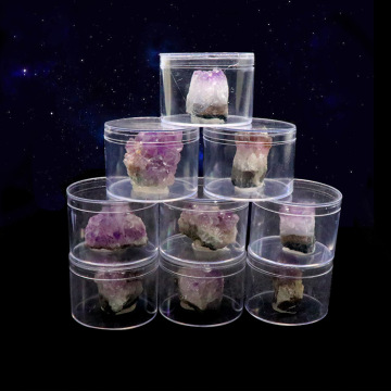 Rockcloud Natural Purple Amethyst Quartz Crystal Cluster Geode Druzy Home Decoration Gemstone Specimen