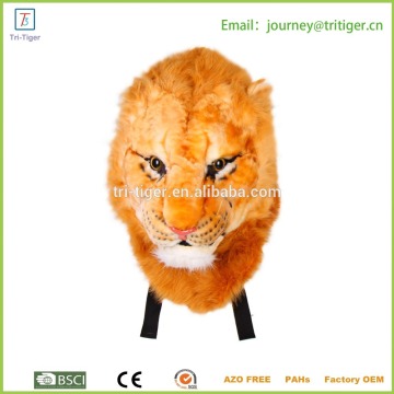 3D design simulation animals head backpack with plush