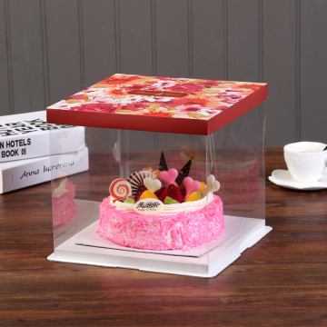 Plastic cake box design