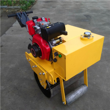 Easy to operate portable hand push road roller