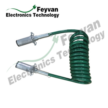 Custom TPU Coated Electrical Coiled Wire Cable Assembly