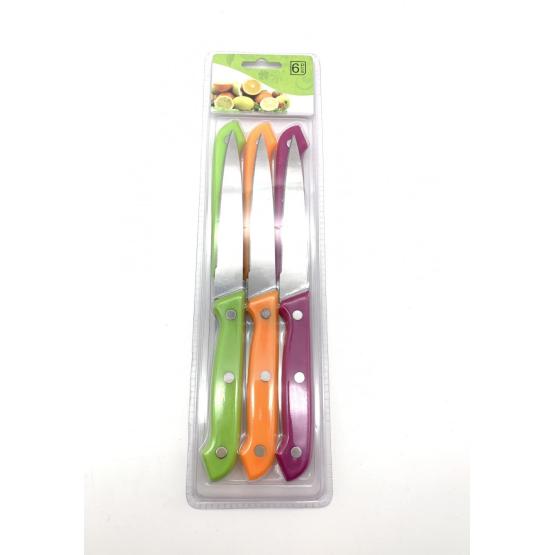 6PCS plastic handle Fruit knife set