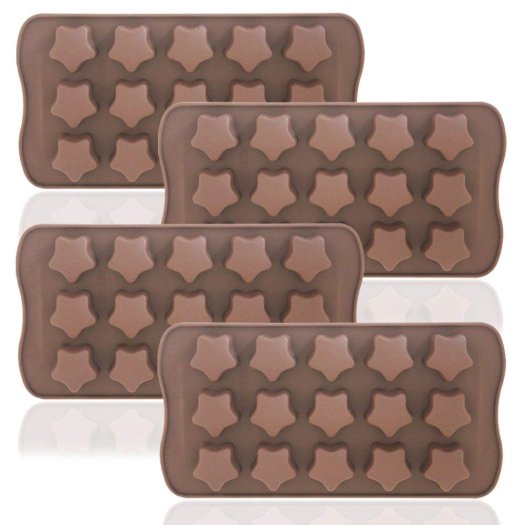 amazon hot sales different shapes silicone chocolate molds