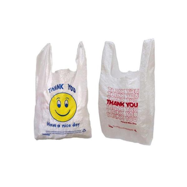 Plastic Thank You Printing Carrier Shopping Bag