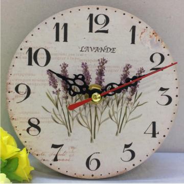 Customized Logo Home Fancy Wooden Wall Clock