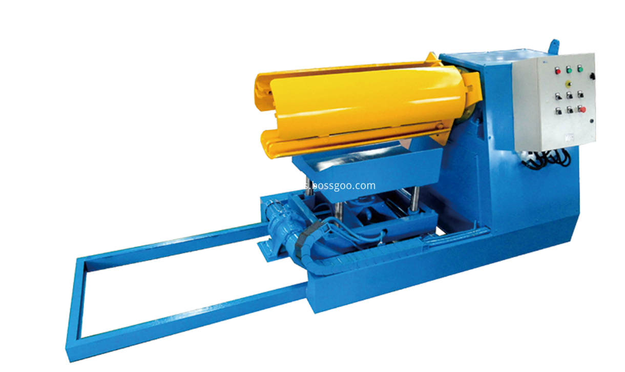 6 tons hydraulic decoiler with trolley