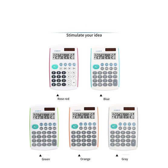 12 dight handheld calculators with new
