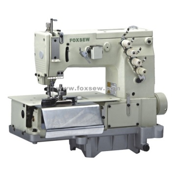 Double needle flat-bed making belt loop with front cutter(the width of belt loop)