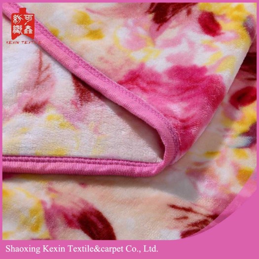 super warm  piping edge flannel fleece blanket