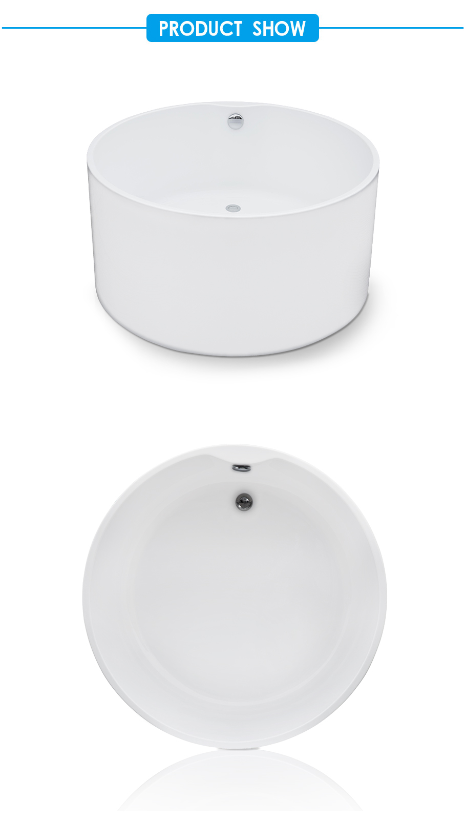 Mini Round Freestanding Acrylic Bath Tub