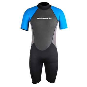Seaskin 3mm Shorty Freediving Rear Zip Wetsuits