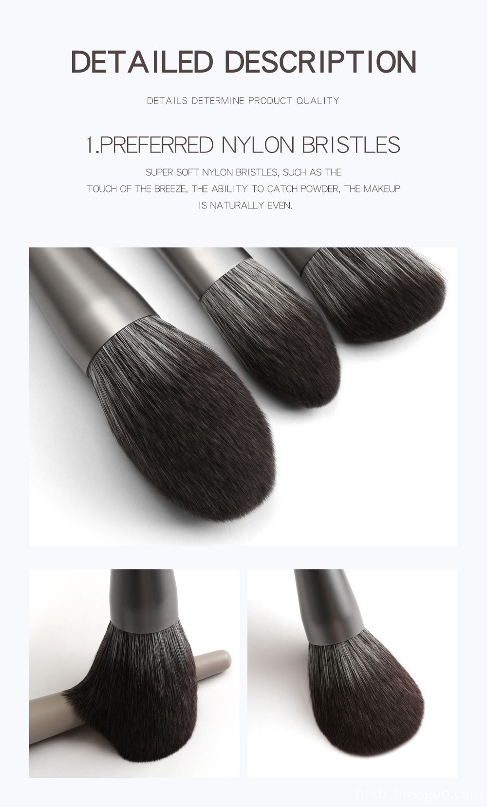 12 Pieces Cane Grey Makeup Brushes Suit 2