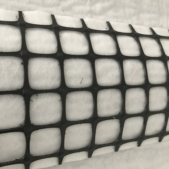PP Biaxial Geogrid Composite With Nonwoven Geotextile
