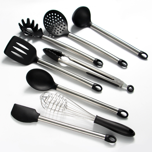 8pcs silicone kitchen utensil set