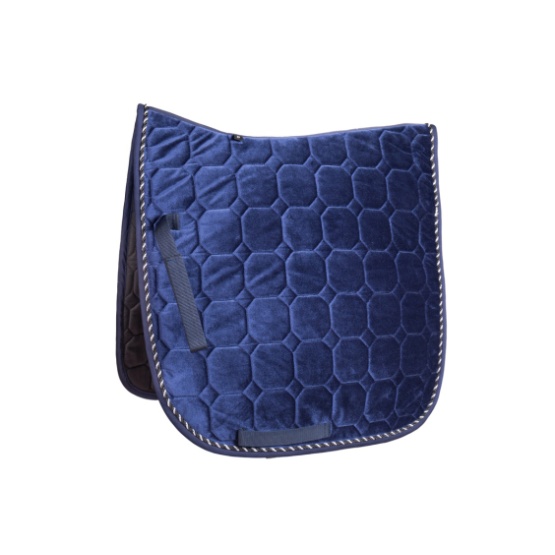 High Quality Velour Quilting Saddle Pad with Cord